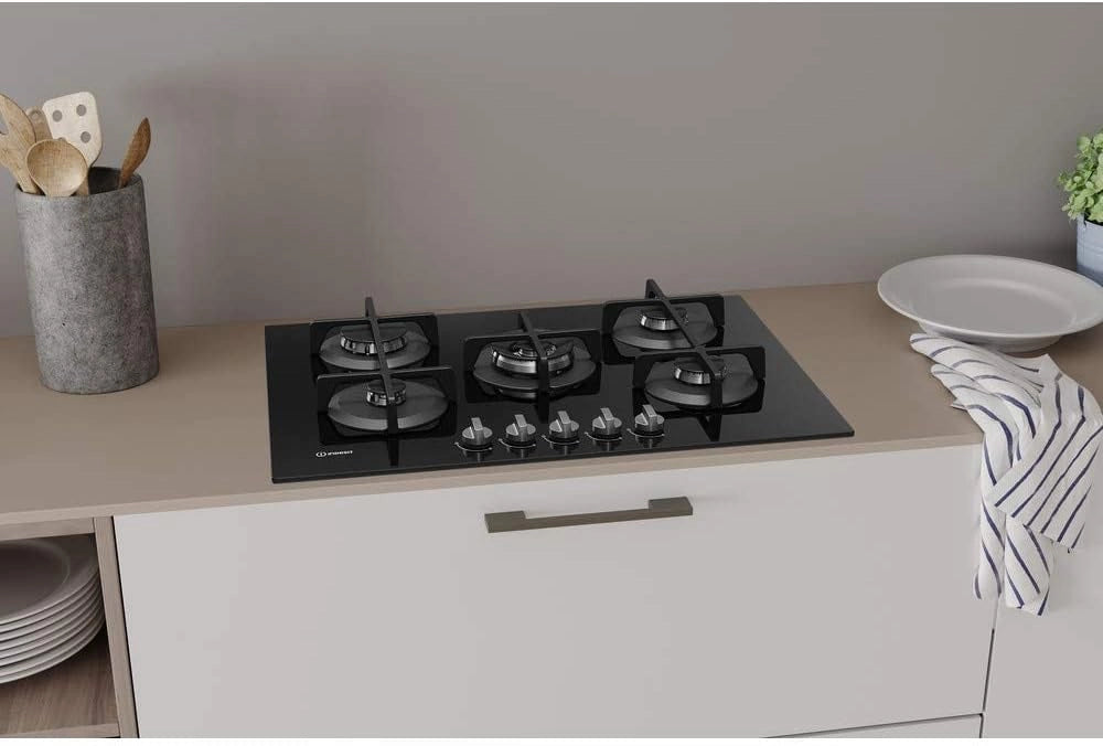 Indesit Piano cottura a gas ING 72T/BK - ING 72T/BK