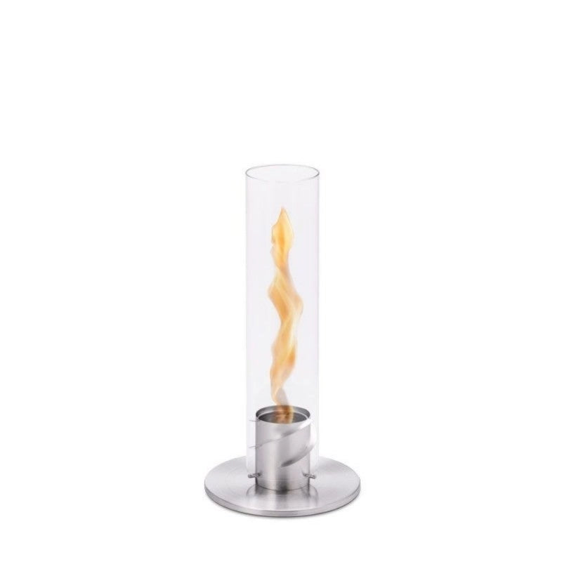 Lampada a Bioetanolo da Tavolo Ø9x40,5 cm in Acciaio Inossidabile Silver