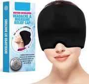Migraine Muts - Migraine e Maschera - Terapia di Calore e Freddo - Utilizzabile Ripetutamente - Anti Migraine - Da Utilizzare Durante i Capogiri!