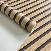 Velo da parete in stile legno 3D - pannello di design - parete a lamelle moderna - aspetto naturale - effetto legno - 0,53 x 10,05 m - Decorazione per pareti