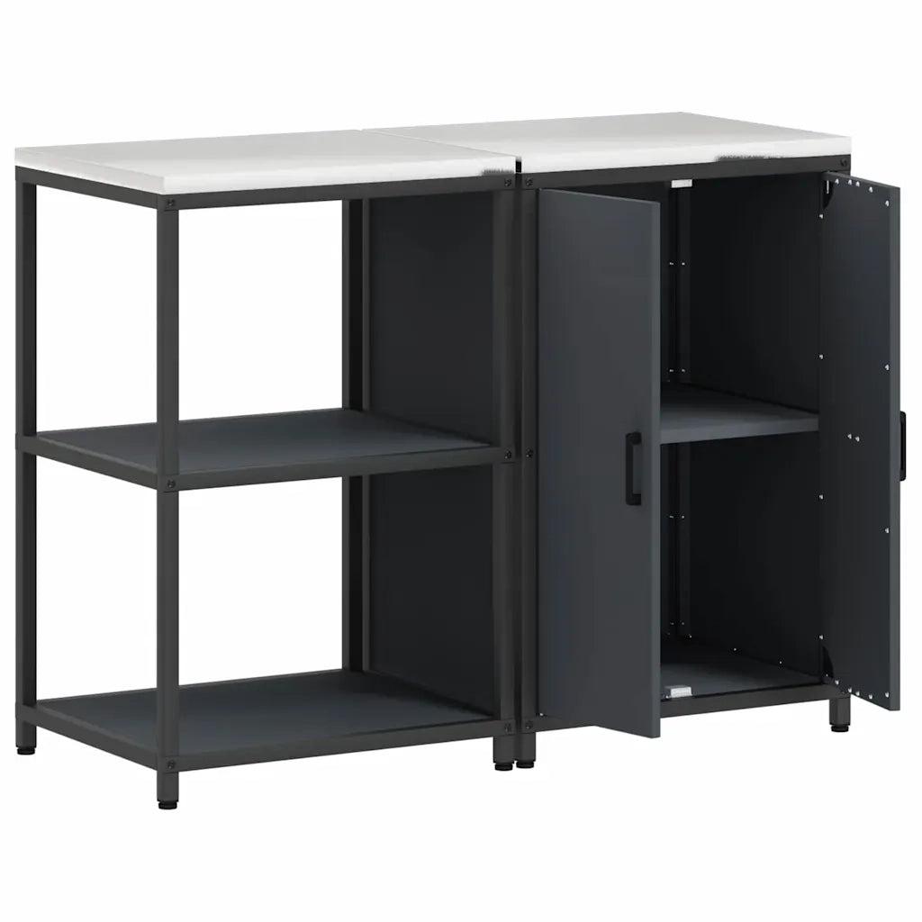 Set di Stoccaggio per Cucina con lo scaffale 2 pcs Antracite 3392689