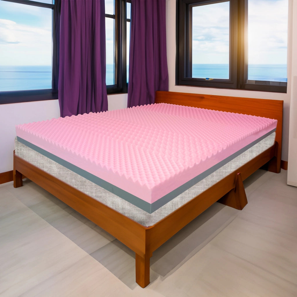 Topper MEMORY + Topper rigido ORTOPEDICO ALTO 10 cm | TOPPER MEMORY e RIGIDO King size 190X190 Cm | Topper senza tessuto di rivestimento CAPOVOLGIBILE- MOD. SENSE H10