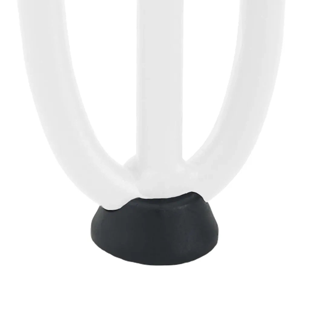 Gambe a forcina per tavoli consolle 4 pz Bianco 72 cm Acciaio massiccio 4012445