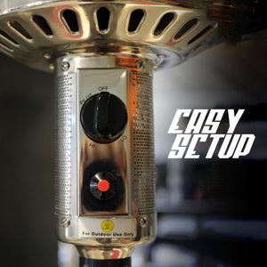 Termopatio Niklas Bianco - Stufa A Gas Da Esterno 13 Kw