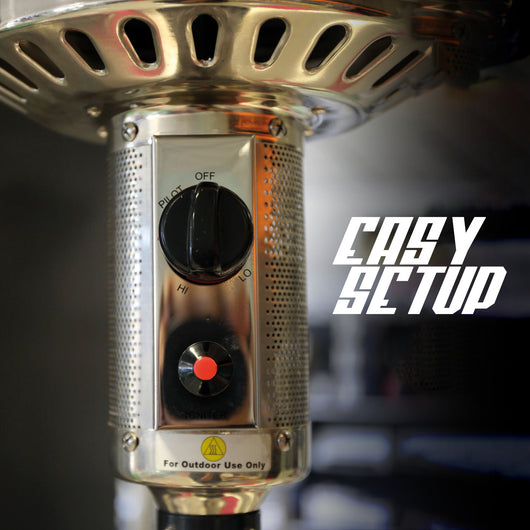 Termopatio Niklas Bianco - Stufa A Gas Da Esterno 13 Kw