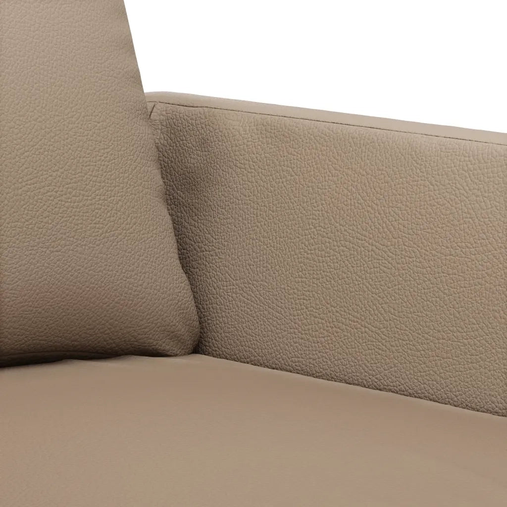 Set di Divani 3 pz con Cuscini cappuccino in Similpelle 3201744