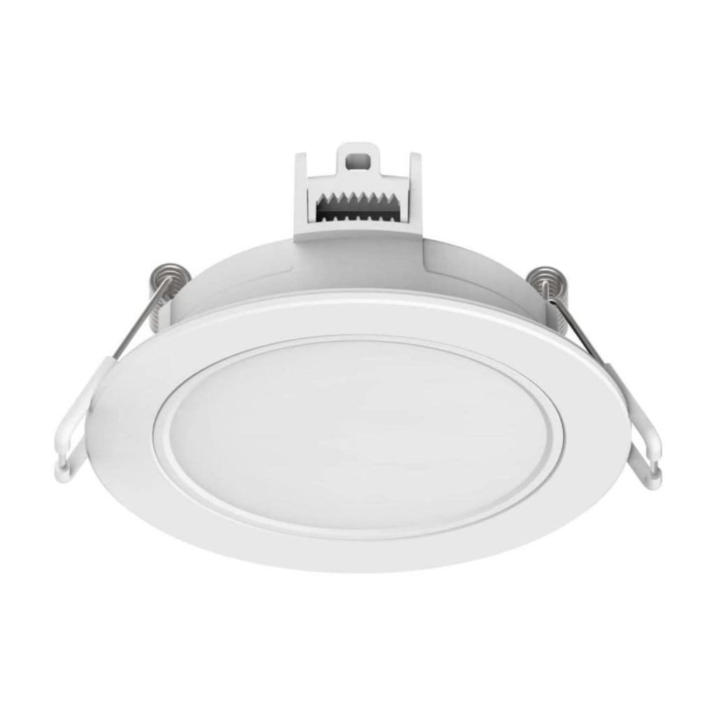 3 Faretti LED da Incasso Dimmerabili 5W 550LM 220V Rotondi Bianco D87mm H36mm Foro 70mm IP65 (Bianco Caldo 3000K)