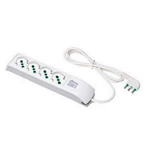 Fanton multipresa 6 uscite bipas so +inter. bianca 41040