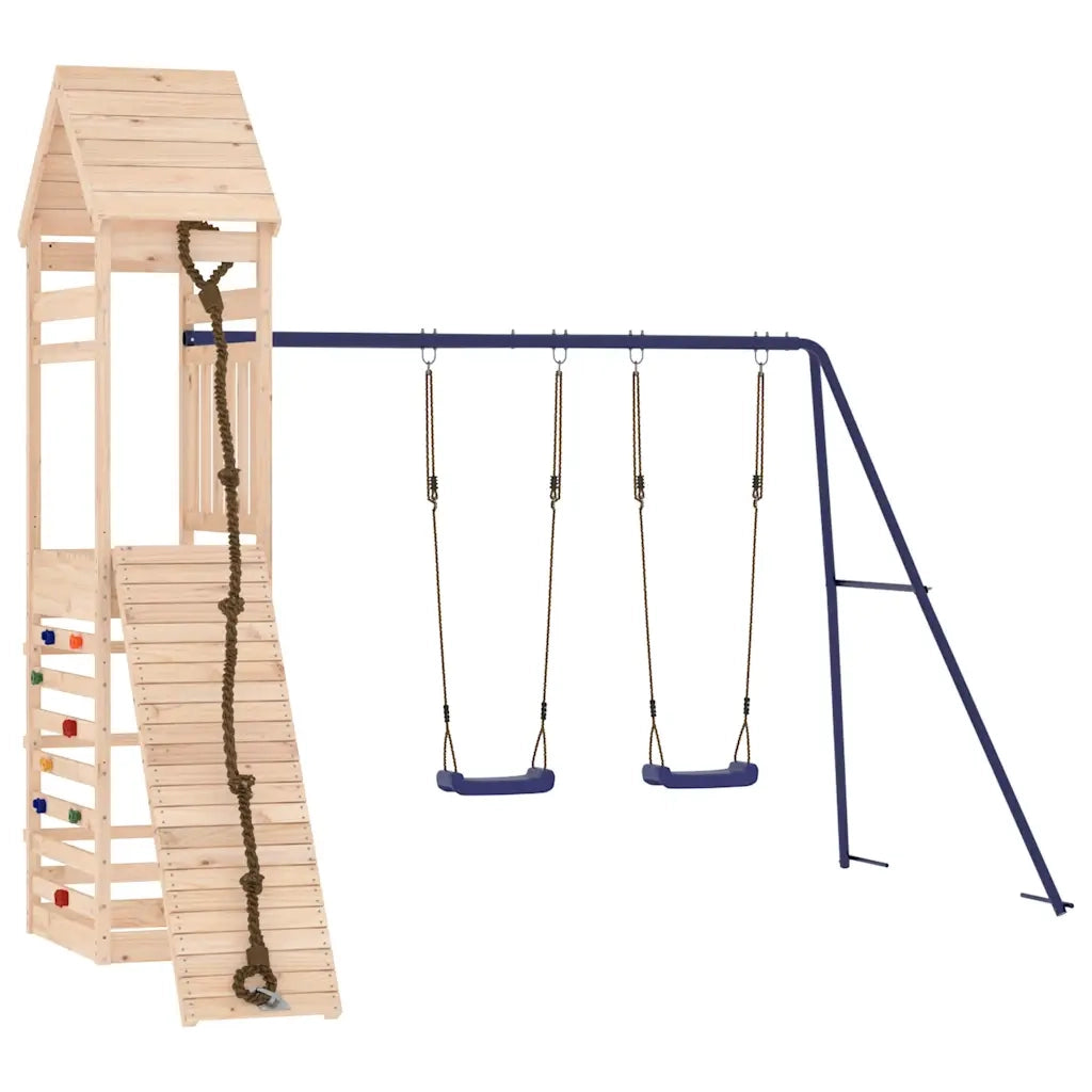 Set da Gioco da Esterno in Legno Massello di Pino 3156925