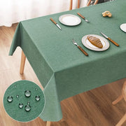 Tavolo Copricuscio Resistente all'Acqua con Effetto Lotus, 100x140cm, Copricuscio in Poliestere, Aspetto Lenzuolo, Resistente ai Graffi, Ideale per Soggiorno, Cucina, Terrazza, Giardino