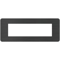 Placca Bticino MatixGO Effects 7 moduli Black Nick JA4807EN