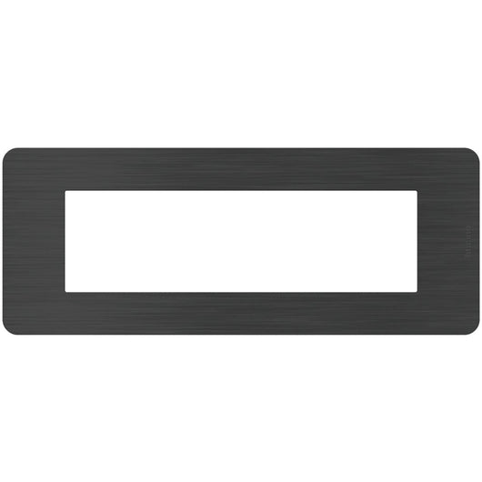 Placca Bticino MatixGO Effects 7 moduli Black Nick JA4807EN