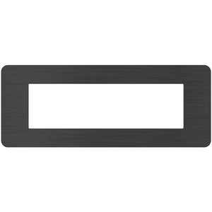 Placca Bticino MatixGO Effects 7 moduli Black Nick JA4807EN