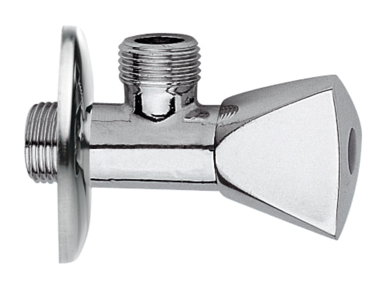 Rubinetto sottolavabo 1/2x1/2 in ottone cromato