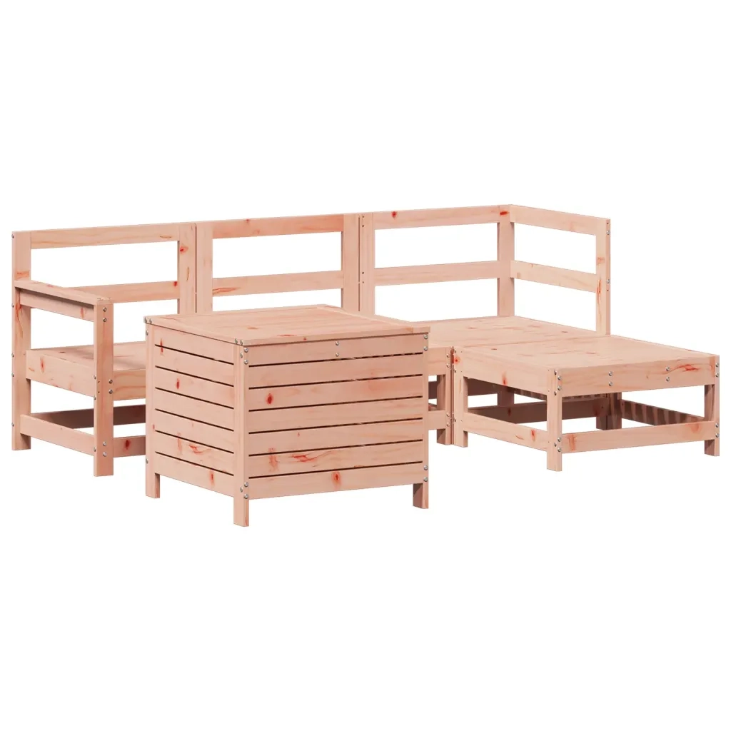 Set Divani da Giardino 5 pz in Legno Massello Abete Douglascod mxl 92794