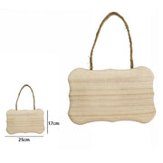 Trade Shop - Decorazione In Legno 25 X 17 Cm Decoupage Da Appendere Con Corda Insegna 68098 -