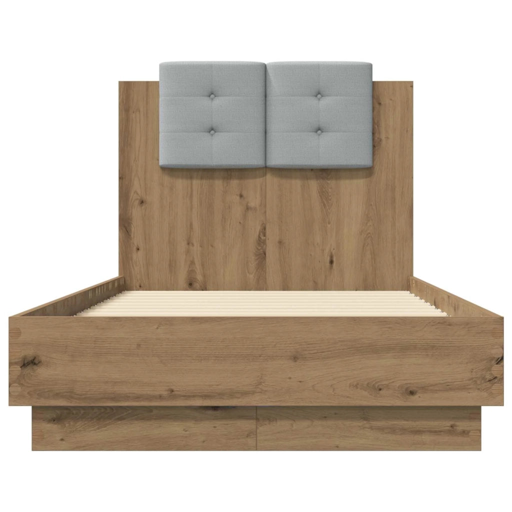 Letto con LED Rovere Artigianale 80 x 200 cm 3429668
