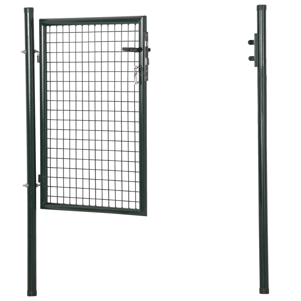 Cancello da Giardino in Acciaio ¨C zephmum ¨C Verde 97x150cm
