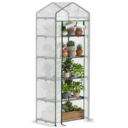 Serra da giardino ¨C zephmum ¨C acciaio e plastica, bianco, 69x49x193 cm