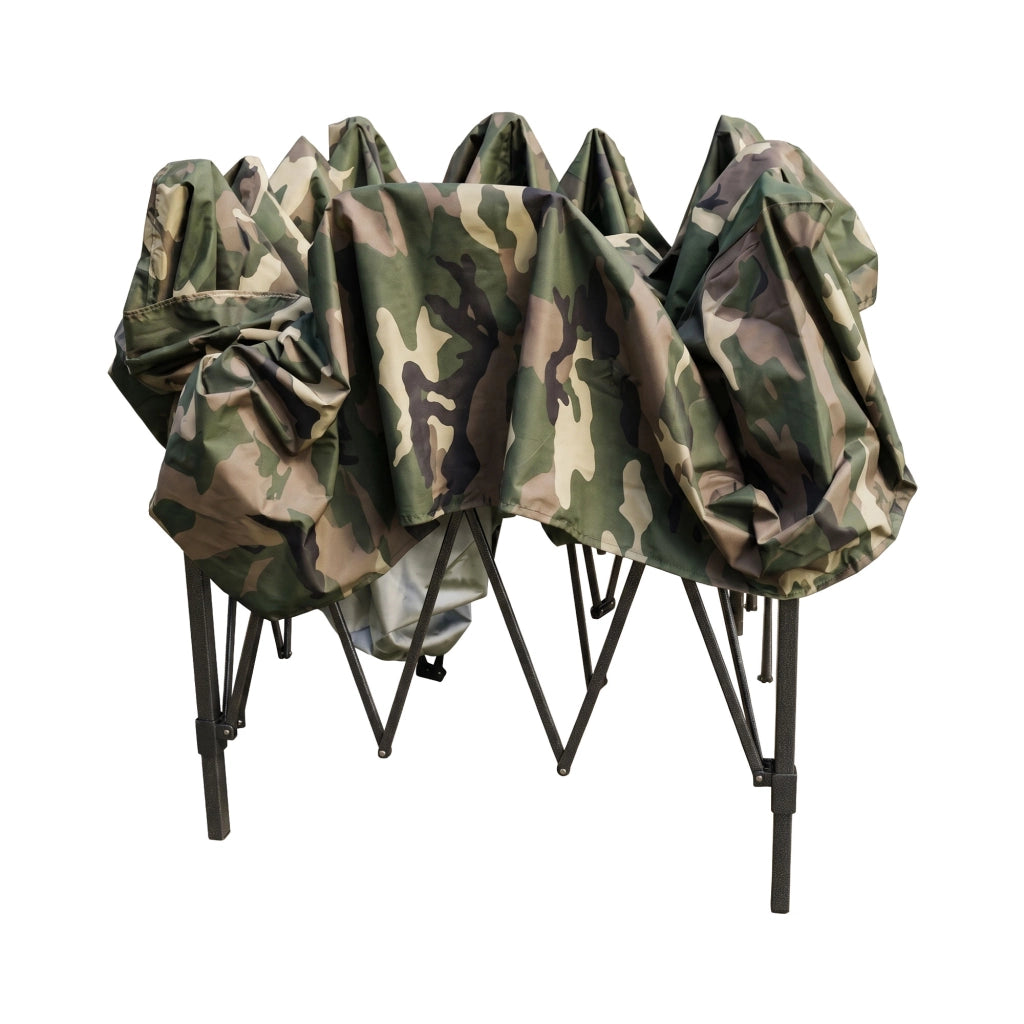 Gazebo A Fisarmonica 3x3 m da Giardino  Pieghevole in Acciaio Camouflage