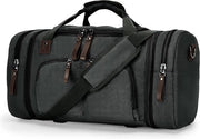 Tas da viaggio con ruote, grande, per sport e weekend, con compartimento umido, per uomo e donna, colore nero