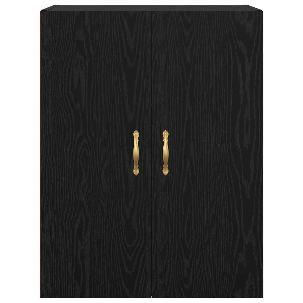 Set di 2 moderni pensili 69,5 x 34 x 90 cm spazio di archiviazione perfetto stile elegante legno ingegnerizzato nero 02_0056045