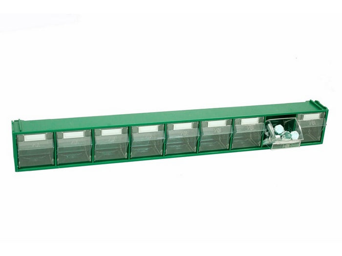 cassettiera componibile fox 101 verde 9 cassetti mm. 600x68x76 h cod:ferx.vit23957