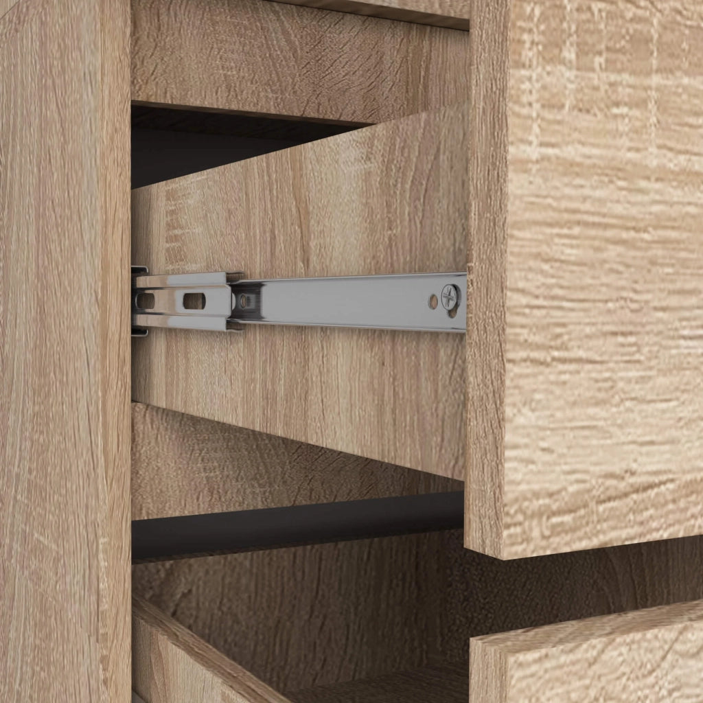 Armadio AKORD S90 con sopralzo Sonoma Quercia 90 cm 2 ante 2 cassetti 90x51x234 cm