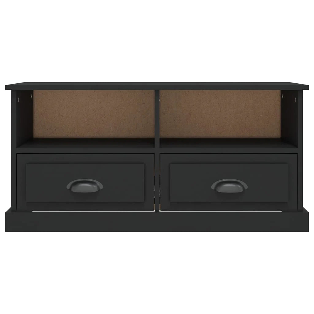 Mobile TV multimediale mensola TV credenza mobile TV per sala da pranzo soggiorno camera da letto 93 x 35,5 x 45 cm legno ingegnerizzato nero 02_0026365