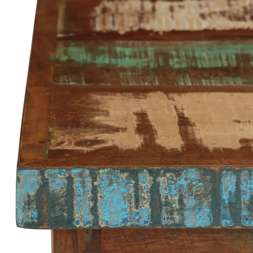 vidaXL Scrivania a Colonna in Legno Massello di Recupero 140x50x77 cm