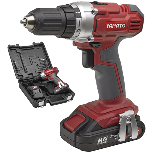 Trapano a batteria 20v-1,5ah myx yamato con kit accessori