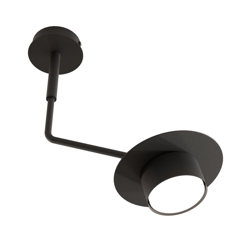 Lampada da parete MIZU in acciaio nero