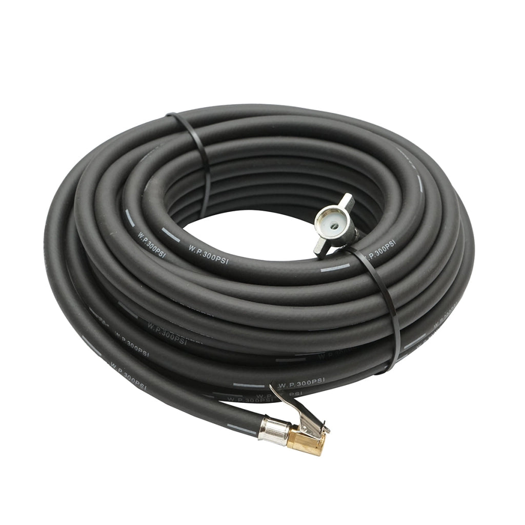Tubo flessibile per compressore aria L=15 m con raccordi per gonfiaggio pneumatici