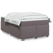 Giroletto a Molle con Materasso Grigio 120x200 cm in Similpelle
