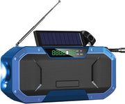 Radio a Manovella con Ricaricatore Solare e Lampada LED per Camping e Emergenze 5000mAh