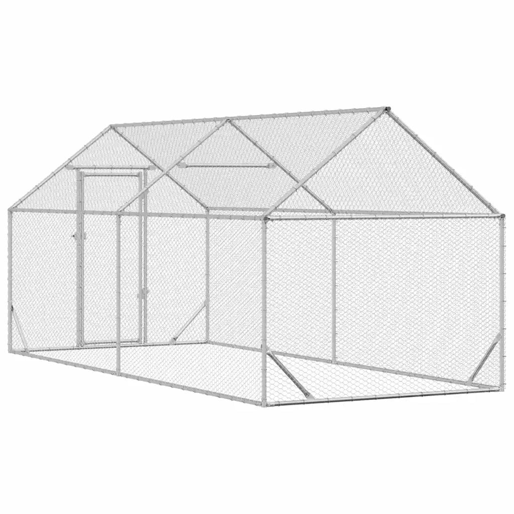 Gabbia per polli Argento 400x170x177cm Acciaio zincato