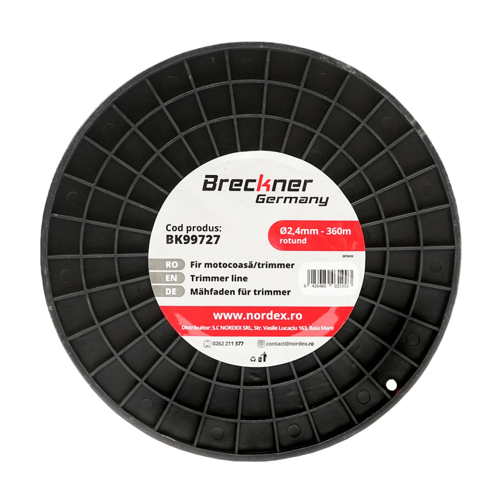 Filo per decespugliatore tondo, 2,4 mm x 360 m Breckner Germany