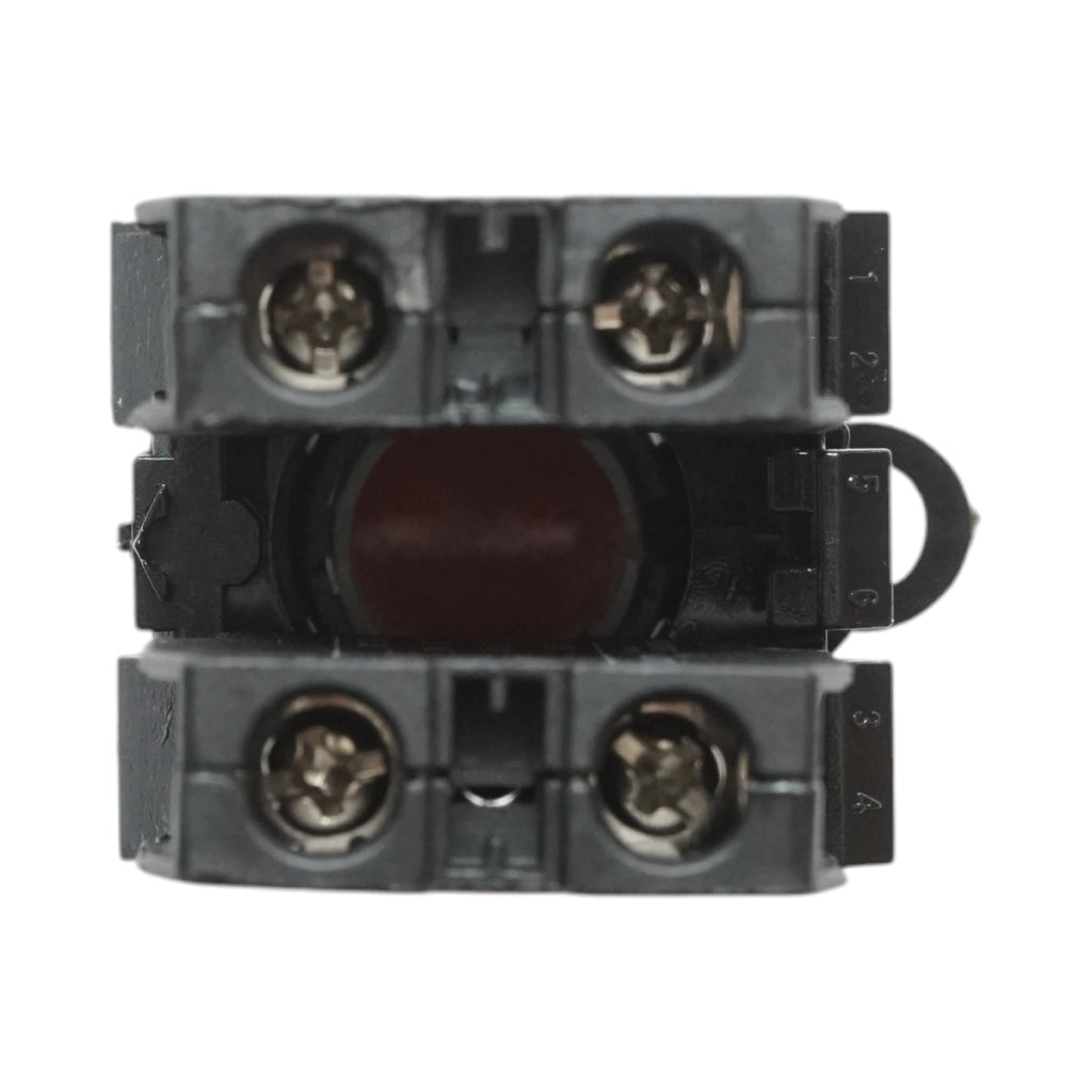 Interruttore a pulsante con ritorno 1NO+1NC rosso, 10A/600V AC, 1A/250V DC LA42 Breckner Germany