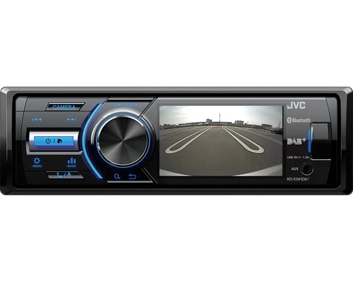 JVC KD-X561DBT Ricevitore multimediale per auto Nero, Blu 180 W Bluetooth