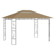 Gazebo 4x3x2,7 m Grigio Talpa 160 g/mÂ²