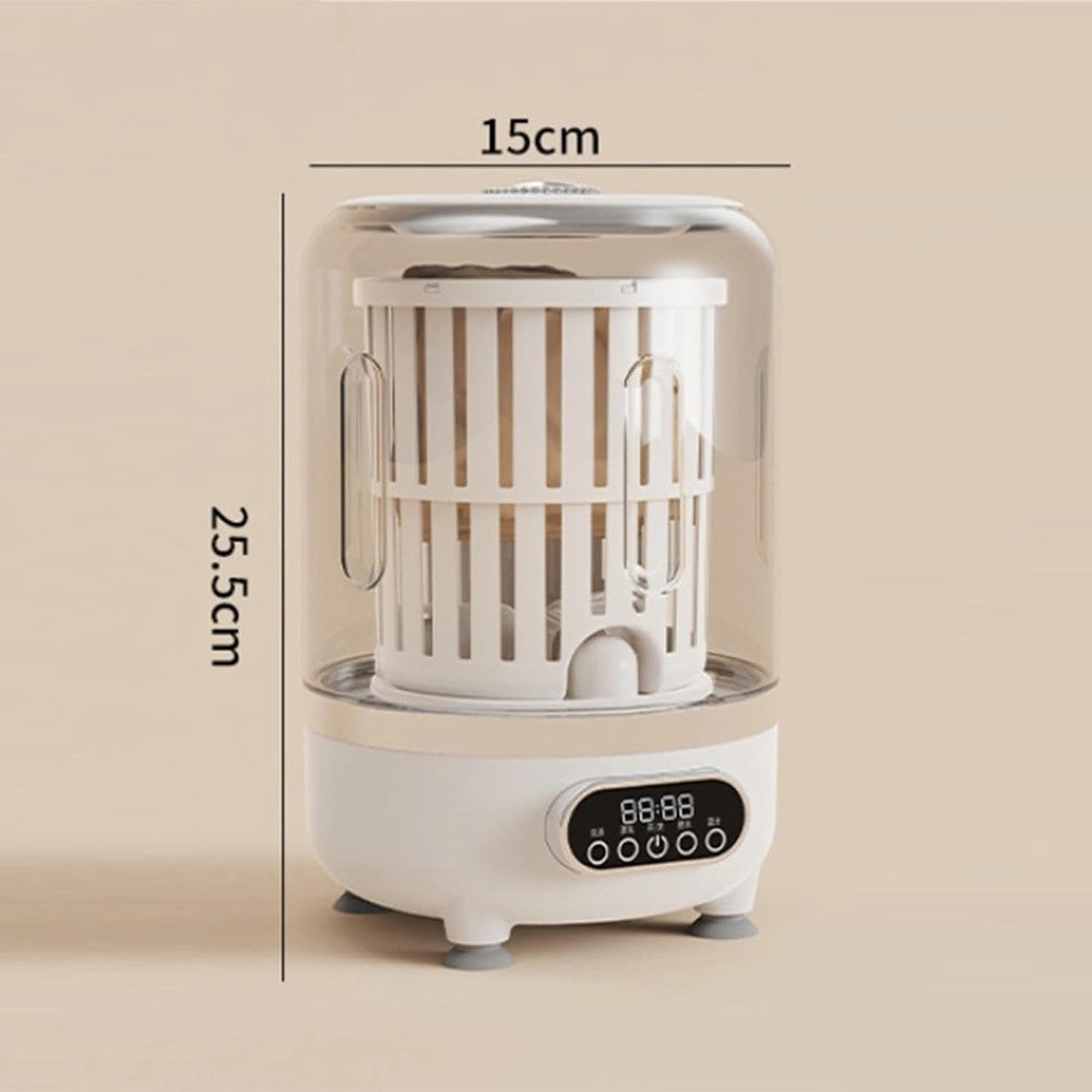 Trade Shop - Mini Lavatrice Portatile Compatta Ricaricabile Design Senza Fili Con Cestello Centrifuga -