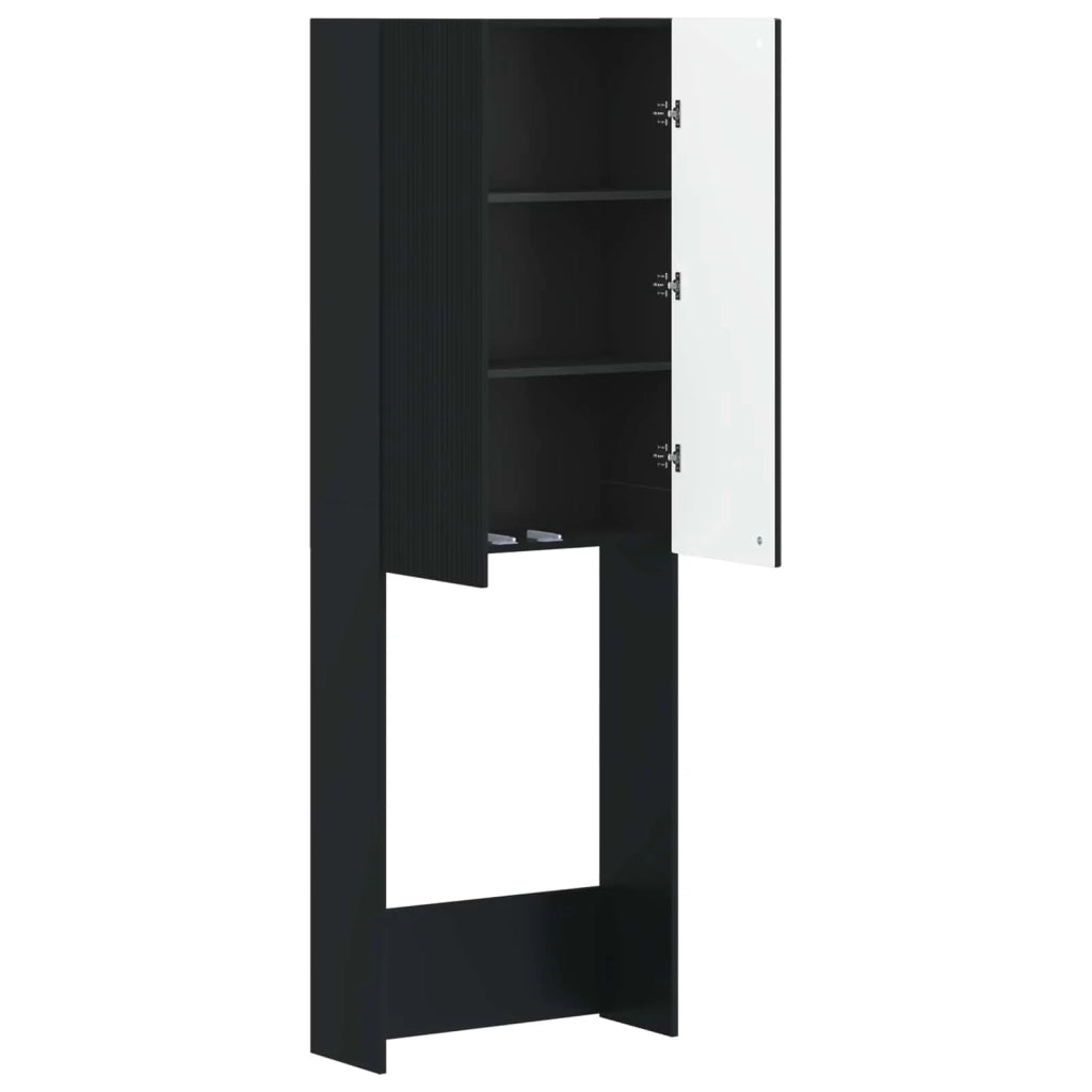 Mobile Bagno ARNHEM Nero 66 x 25,5 x 190 cm 896696