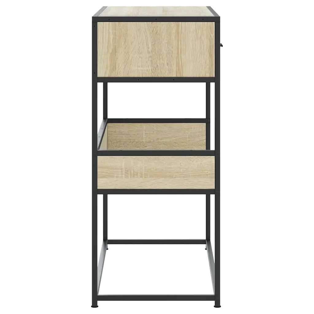 Tavolo Consolle Rovere Sonoma 90x35x80 cm in Legno Multistrato