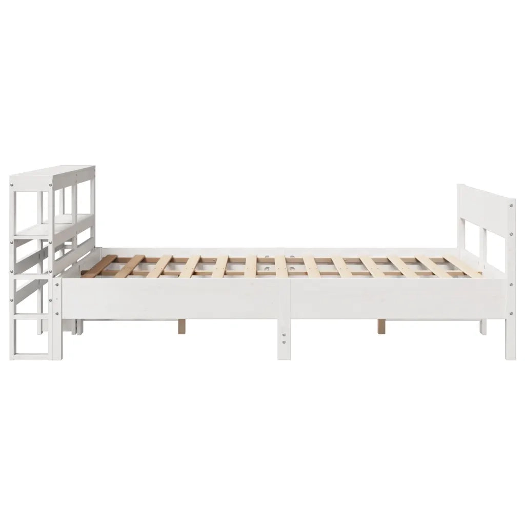 vidaXL Letto senza Materasso Bianco 120x200 cm Legno Massello di Pino