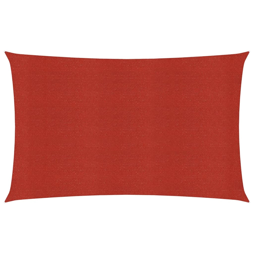 Vela ombreggiante 160 g/m² rossa 3 x 6 m HDPE 02_0009273