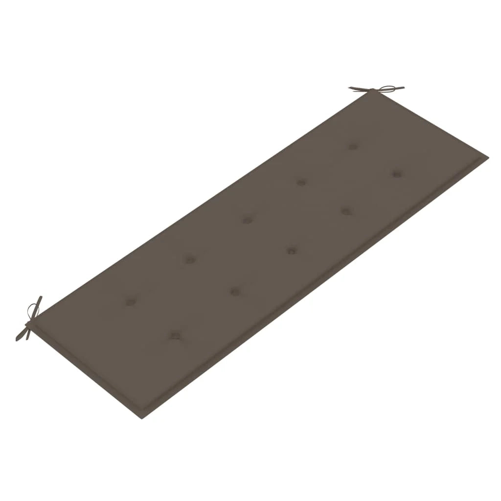 Panca da giardino mobili da esterno per patio panca da terrazza impilabile con cuscino 159 cm legno massello di teak 02_0011704