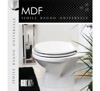 SEDILE WC UNIVERSALE BIANCO IN MDF - BECA - BELLOTTI 08856