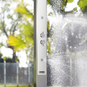 Doccia da giardino IGUAZU in acciaio 316, con nebulizzatore