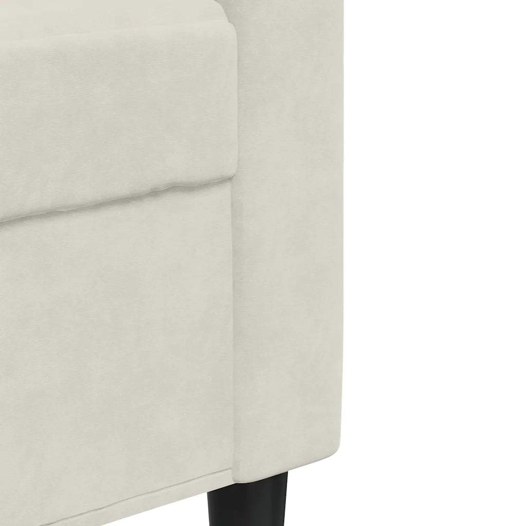 Poltrona | Sedia Relax Crema 60 cm Velluto