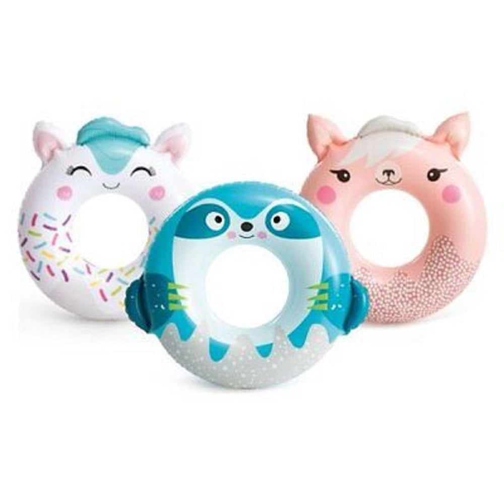 Trade Shop - Salvagente Gonfiabile Ciambella Mare Fantasia Animaletti Carini Assortiti 59266 -